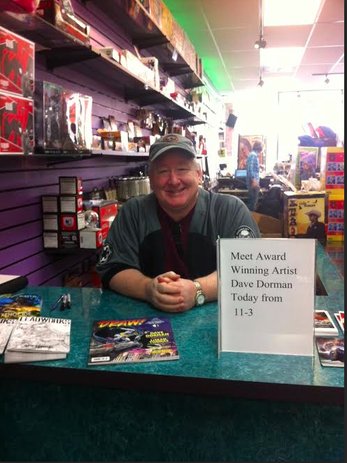 Dave at Dreamland Comics today.